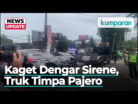 Kaget Dengar Sirene, Truk Pasir di Cibubur Timpa Pajero Perwira Tinggi TNI