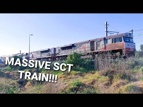 17,500 HP ON MASSIVE SCT FREIGHT TRAIN + LEAKING SEA CONTAINER!!!