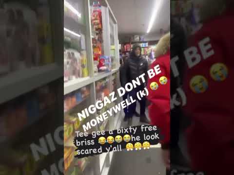 TG CRIPPY CAUGHT LACKING BY OPPS HAS HIM SCARED TO POP OUT THE STORE