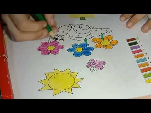 how to colouring according mantion Numbers...by nabeera Usman #nabeera
