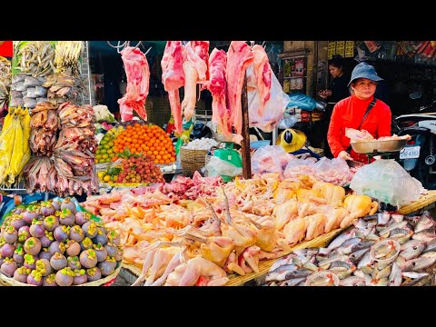 Routine Food & Lifestyle - Amazing Cambodian Street Food Tour, Fresh Chicken, Pork, Vegetables More