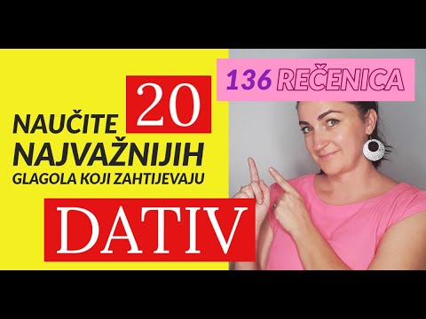 20 GLAGOLA SA DATIVOM - PREVODIMO 136 RECENICA
