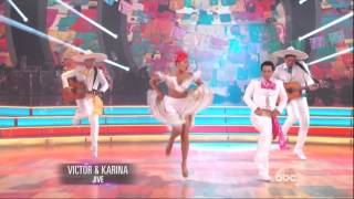 Karina Smirnoff and Victor Espinoza dancing Jive on DWTS 9 21 15