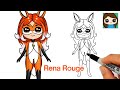 How to Draw Rena Rouge | Fox Miraculous Ladybug