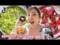 I Tried Viral Healthy TikTok Recipes 🥗 *actually impressed*