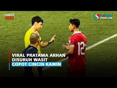 Viral Pratama Arhan Disuruh Wasit Copot Cincin Kawin