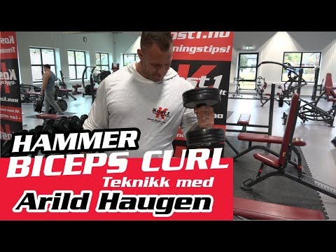 Hammer Curl Biceps Trening med Arild Haugen - Kost1.no Treningstips
