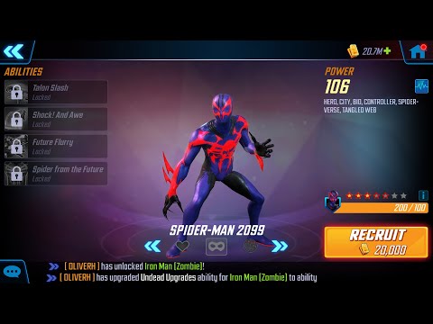 Spider-Man 2099 unlock and upgrade!