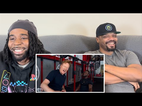 Conan Hits The Gym With Kevin Hart Reaction