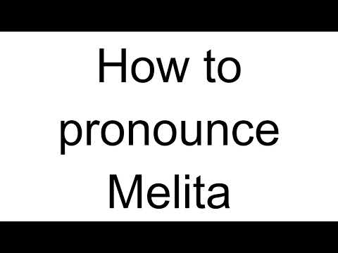 How to Pronounce Melita (Croatian)