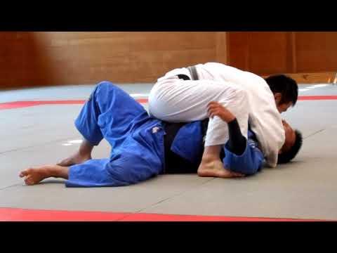 おとなチャレンジ柔道大会　第七試合寝技笠井選手VS鈴木選手〇　第九試合塚田選手VS辻村選手〇