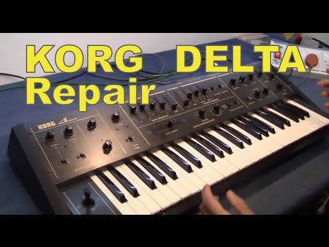 MF#15 korg delta DL-50 vintage analog strings synthesizer repair