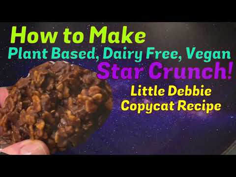 How to Make a Little Debbie Copycat Star Crunch - Dairy Free, Vegan, Plant Based Recipe