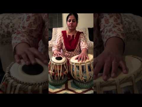 How to play a Tabla Bol/Note (TA or NA) on a twin hand drums called TABLA & DAGGA.