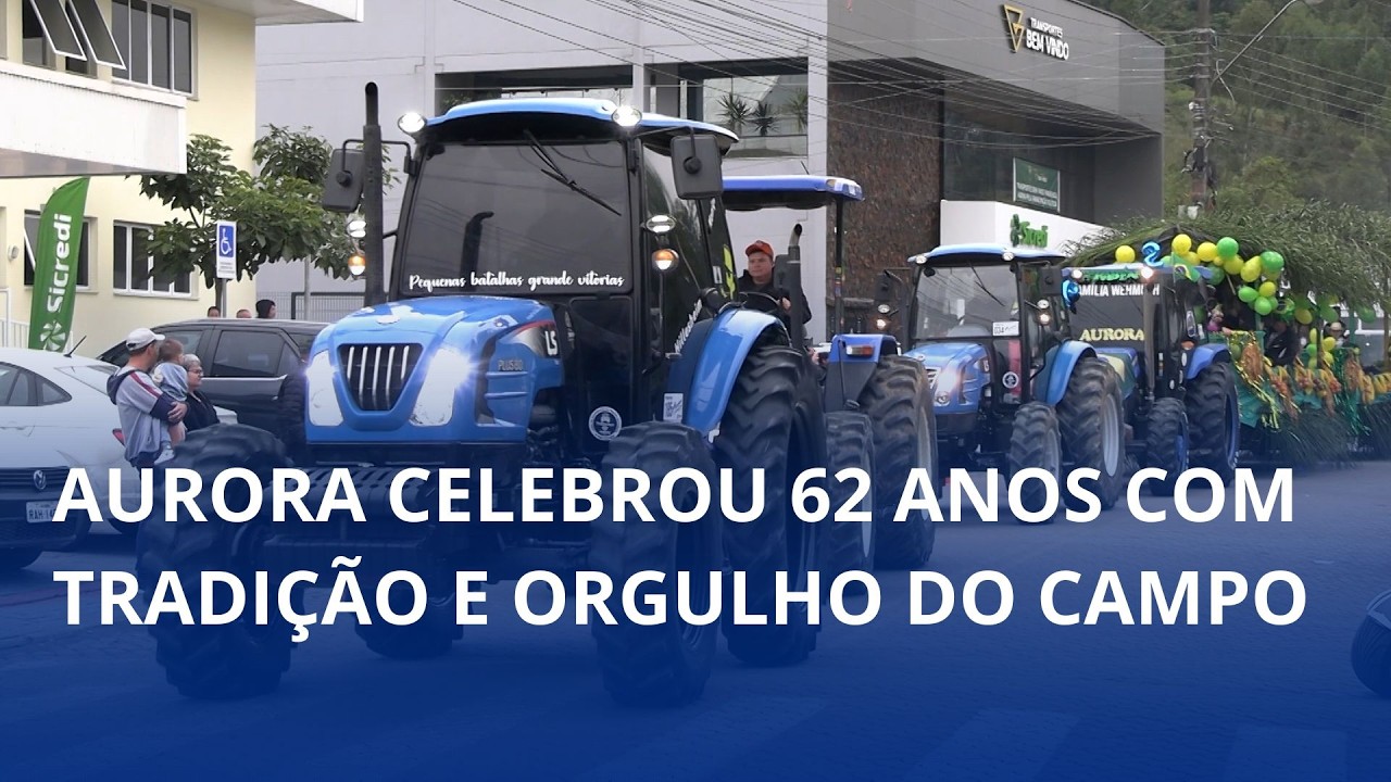 Tratoraço marcou os 62 anos de Aurora