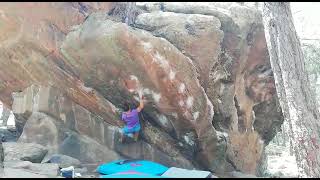 Video thumbnail of A oscuras, 7a. Albarracín