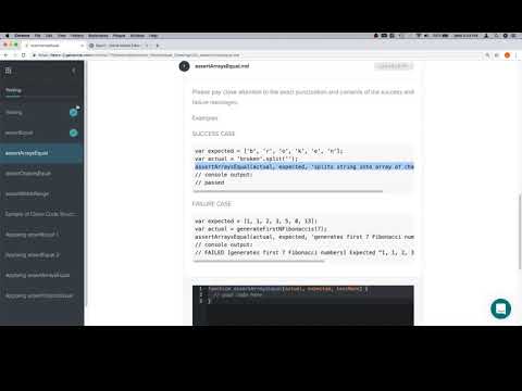 Module 2 Assert Arrays Equal