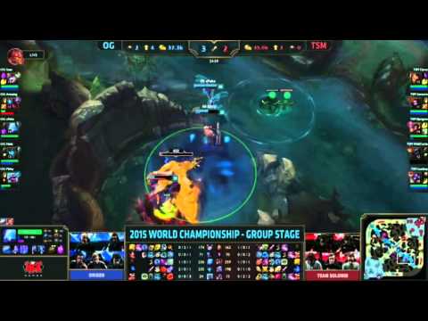 OG xPeke Anivia VS TSM Bjergsen Viktor Özet   Grup D   2015 Dünya Şampiyonası