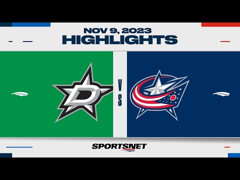 NHL Highlights | Stars vs. Blue Jackets - November 9, 2023