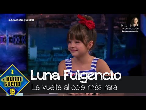 Luna Fulgencio y la vuelta al cole: "Va a ser un poco raro por ir con mascarilla" - El Hormiguero