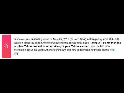 yahoo answers is shutting down...