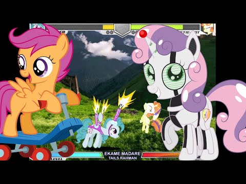 Scooter Vs Sweetie-Bot - My little Pony Fighting is Magic Ekame Madare Final Showdown