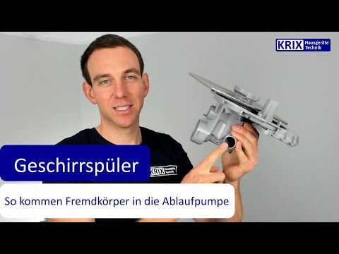 Why doesn't the dishwasher drain? Foreign objects in the drain pump