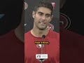 Jimmy G on his journey back to the 49ers: IT WAS WEIRD? #shorts