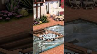 How to make Hot Tub in Pool in The Sims 4 - Tutorial 🌊