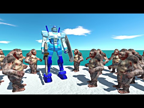 How Many Goros Can Stop Ocean Gundam Rx78 - Animal Revolt Battle Simulator