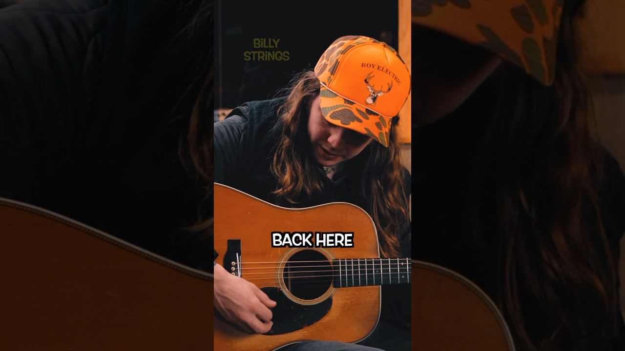 Billy Strings picking technique #guitar #acousticguitar #bluegrass #shorts ￼