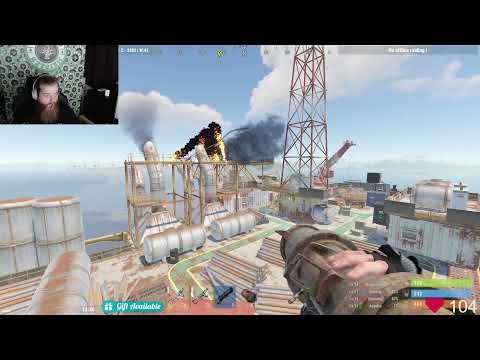 RUST LARGE OIL CHINOOK ONE SHOT WITH 1 HV ROCKET