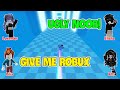 TEXT To Speech Emoji Groupchat Conversations | She Pretends To Be A Noob To Scam Robux