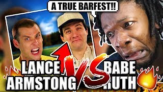 Babe Ruth vs Lance Armstrong. Epic Rap Battles of History. (REACTION!)