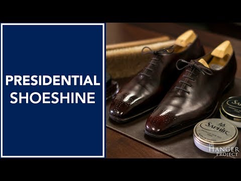 Presidential Shoe Shine | How to Shine Shoes Video