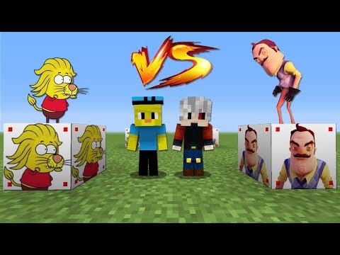 REMZİ VS HELLO NEIGHBOR ŞANS BLOKLARI - Minecraft