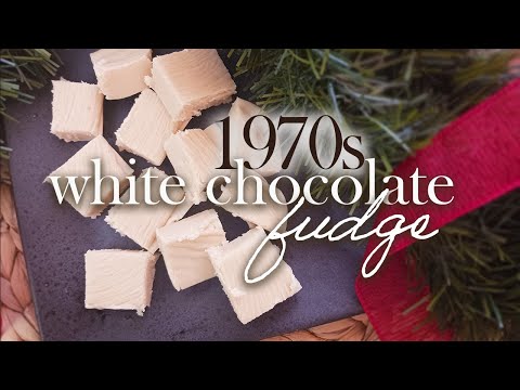 VINTAGE DESSERTS 1970s White Chocolate Fudge 🍫 no talking