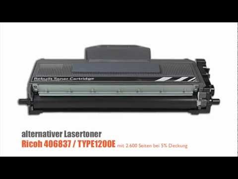 Ricoh SP1200E (406837) Lazerinė kasetė, Juoda video