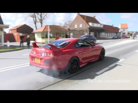 Ferrari F355 and Toyota Supra Power Launch!