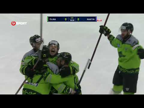 1. zápas finále Vlci Žilina - HK VITAR Martin (highlighty)