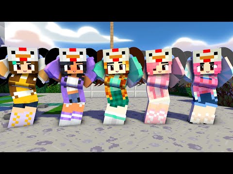 beautiful crew friends aphmau chicken wing first meet - minecraft animation #shorts