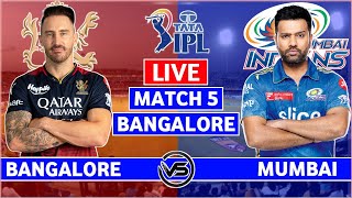 Royal Challengers Bangalore vs Mumbai Indians Live Scores | RCB vs MI Live Scores & Commentary