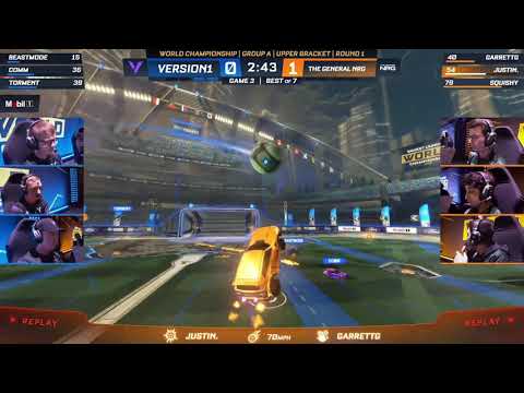 UNREAL REDIRECT FROM JUSTIN!! | V1 vs NRG | World Championship Group Stage #rocketleague  #rlcs
