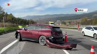 TEM’in Bolu Geçişinde Feci Kaza 1 Ölü, 4 Yaralı