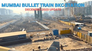 MUMBAI BULLET TRAIN STATION DECEMBER 2023 PROGRESS | BKC BULLET TRAIN STATION