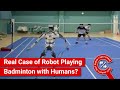 FACT CHECK: Viral Video Shows Real Case of Robot Playing Badminton with Humans?