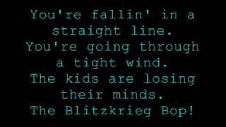 Teenage Lobotomy Blitzkrieg Bop - green day - lyrics
