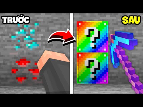 Minecraft but Minerals are LUCKY BLOCK