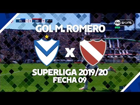 GOL (1) | Velez 2 Vs Independiente 0 | Superliga 2019/20 | Fecha 09 | M ROMERO