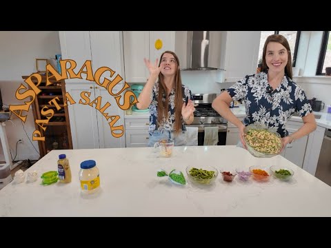 Meal Prep This Light Asparagus Pasta Salad | Perfect for Lunch or Sides